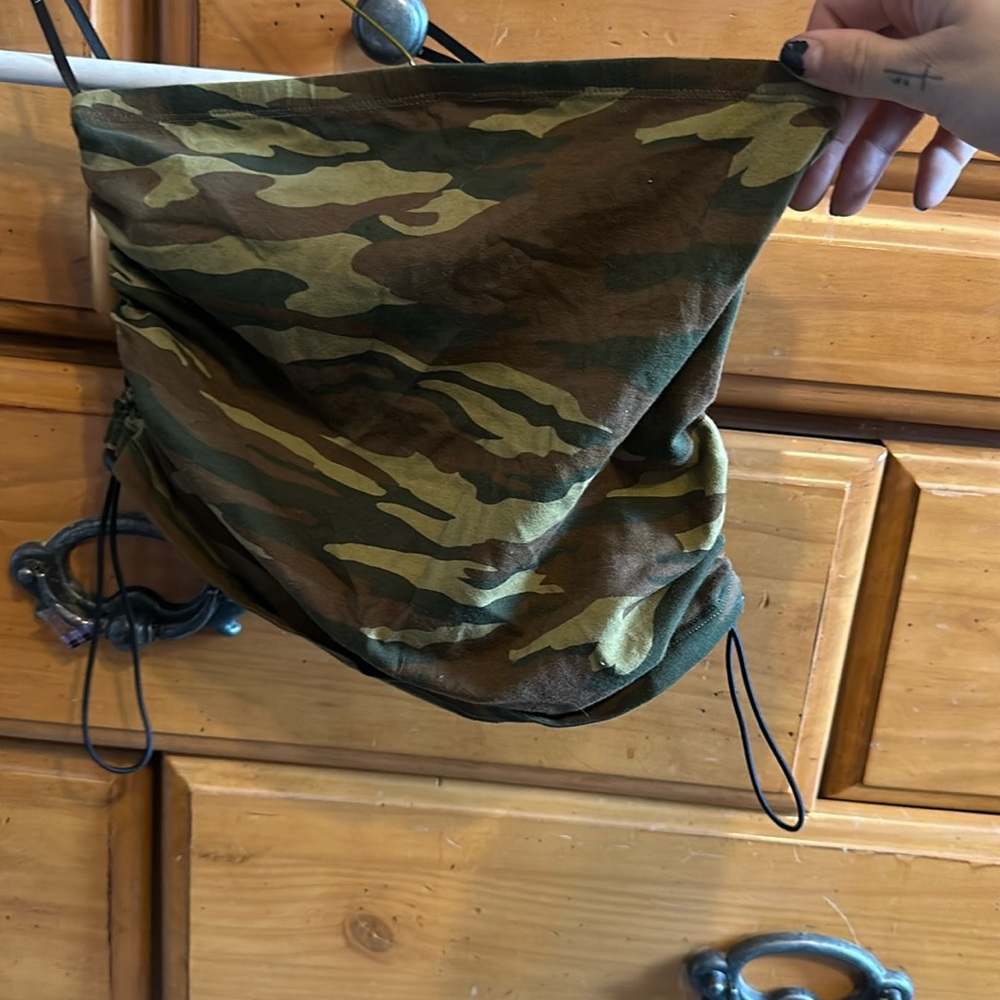 Strapless Camo Croptop